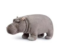 capybaraflying Cambrian Paleontology Lifelike Gray Hippo Plush Toy, Wild Animal Realistic Simulation Series, Soft And Huggable, Game Companion (38cm/15in)