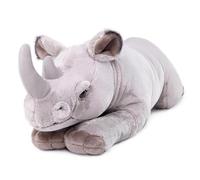 capybaraflying Cambrian Paleontology Lifelike White Rhino Plush Toy, Wild Animal Prone position Realistic Simulation Series, Soft And Huggable, Game Companion (55cm/21.6in)