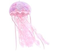 capybaraflying Lifelike 15cm/6in Jellyfish Plush Toy, Creative Ocean Series Jellyfish Plush Toy, Suitable For Birthday Scene Decoration, Fun Educational Toy For Children (Bright pink)