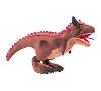 capybaraflying Lifelike 52cm/21in Carnotaurus Plush Toy,Creative Wild Series Carnotaurus Plush Toy, Suitable For Birthday Scene Decoration, Fun Educational Toy For Children (Brown)
