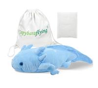 capybaraflying Salamander Weighted Plush Toy, Lifelike Axolotl Weighted Plushies Toy, Cuddly Blue Animal Pillow for Cuddling, 21in 4.4lb Microwavable Axolotl Plush Toy Unique Gift for Children