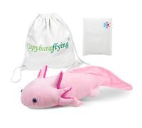 capybaraflying Salamander Weighted Plush Toy, Lifelike Axolotl Weighted Toy, Cuddly Pink Animal Pillow for Cuddling, 21in 4.4lb Microwavable Weighted Axolotl Plush Toy Unique Gift for Children