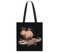 Capybaras Alligators Tote Bag for Women Men Shoulder Bags Purses Pouch Handbags
