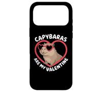 Capybaras Are My Valentine Cute Capybara Valentines Day Case for iPhone 17 Pro Max