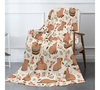 Capybaras Blanket Throw Blanket for Bed Soft Cozy Fluffy Couch Blankets Fleece Blanket Throw Gifts for Women Men Girls Boys 50"x40"