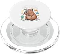 Capybara's Cosmic Adventures Quote Astronomy PopSockets PopGrip for MagSafe