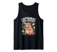 Capybara's Cosmic Adventures Quote Astronomy Tank Top