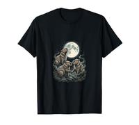 Capybaras Howling At The Moon Funny Wildlife T-Shirt
