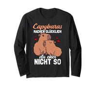 Capybaras Make You Happy Rather Not So Long Sleeve T-Shirt