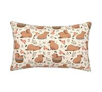 Capybaras Pillow Cases Pillow Covers Pillow Protector Standard Queen Size, Soft,with Zipper Pillow Case 20"X30"