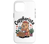 Capybarista Coffee Lover Barista Capybara Case for iPhone 16 Pro Max