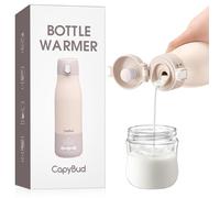 CapyBud Portable Bottle Warmer for Travel, 12 Oz Milk Warmer with Smart Temp Control, Fast Heating & Long Battery Life for Breastmilk, Formula, and Water, Ideal for Night Feeding, Travel, and Car Use