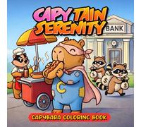 Capytain Serenity. Capybara Coloring Book: No Superpowers, Super Heart! - Cute and Kawaii Bold and Easy Coloring Book for Adults, Kids and Seniors - Relaxing Large Print Pages with Thick Lines