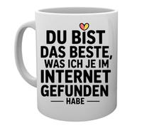 Capzy Du Bist Das Beste was Ich Je Im Internet Gefunden Habe Glas Bier Becher Tasse Mug Cup