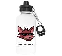 Capzy Foxy - Deal With It Pollutant Free White Water Bottle Aluminium For Outdoors