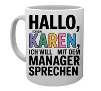 Capzy Hallo Ich Bin Karen Ich Will Mit Dem Manager Sprechen Glas Bier Becher Tasse Mug Cup