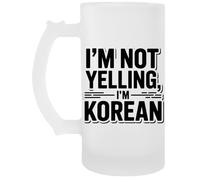Capzy Im Not Yelling Im Korean Beer Mug