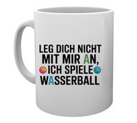 Capzy Leg Dich Nicht Mit Mir an Ich Spiele Wasserball Glas Bier Becher Tasse Mug Cup
