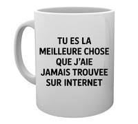 Capzy Tu ES La Meilleure Chose Que J’aie Jamais Trouvée Sur Internet Un Verre Bière Agresser Tasse Mug Cup