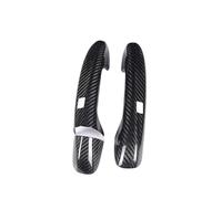 CAQRBCX Door Handle Exterior Cover Compatible with for C-Class W205 for AMG GT 2 Door 3 Pieces LHD RHD with and No Remote Keyholes Full Carbon Fiber Door Handle Cover Stickers