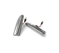 CAQRBCX Dynamic Side Indicator Compatible With Jaguar For X-Type 2002 2003 2004 2005 2006-2009 2pcs Dynamic Turn Signal Lights Side Marker mudguard Blinker Indicator Lamp