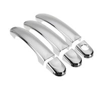CAQRBCX Exterior Door Handle Cap Compatible with VW for Caddy 2004-2013 for Transporter 2003-2009 3 Door Handle Cover Trim 6Pcs Chrome Set