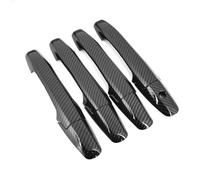 CAQRBCX Outer Door Handle Trim Car Door Handle Trim Compatible with Civic 2006-2011 Cap Cover Frame Plus Extra Complete Pair Set Accessories