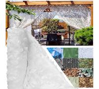 CAQXAQP Camouflage Net White 2X2m Camo Netting Lightweight Camo Bulk Roll,Camouflage Netting Sunshade Foldable for Garden Military Hunting Party Decoration Game Birthday Kids