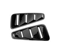 Car 1/4 Quarter Side Window Louvers Scoop Cover Vent Compatible For Ford Mustang 2005 2006 2007-2009 Air Vent Sticker Side Fender Sticker(Glossy Black)