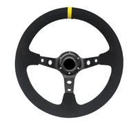 Car 13inch 320mm Racing Sports Steering Wheel Universal OM Car Steering Wheel Suede Deep Dish