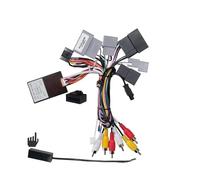 Car 16pin Wiring Harness Adapter Canbus Box Decoder Android Radio Power Cable Compatible with Land Rover Discovery Range Rover Sport(High-End AB)