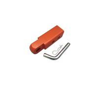 Car 18000 Lbs 2 Inch Shackle Hitch Arm Receiver Towing Trailer Hitch Trailer Hooks Tow Bar With Two Hole Adjust Accessories(Orange)