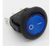 Car 220V Round Rocker Dot Boat LED Light Toggle Switch SPST ON/OFF Electric Controls 1/4Pcs(3)