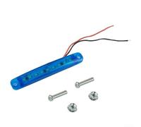 Car 24V 9 LED Side Marker Indicator Light with Shell for Enhanced Light Transmission and Wide Illumination Range (blue)