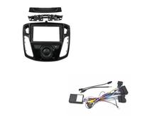 Car 2Din 9 Inch Car Radio Fascia DVD Stereo Frame Plate Adapter Mounting Dash Installation Bezel Panel For F&ord For Focus 2012-2017 Radio Frame(B-frame cord canbus)