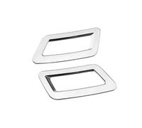 Car 2PCS Air Vent Cover Trim For N&issan For X-trail T32 2013-2021 For Qashqai J11 2014-2021 Interior Air Condition Vent Frame Covers JUNOOS(ABS Chrome Silver)