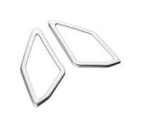 Car 2Pcs Car Front Window Audio A Pillar Speaker Circle Cover Trim Stickers For VW For T-R&OC 2018-2023 JUNOOS(Matte sliver)