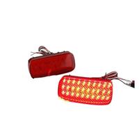 Car 2x Red Rear Bumper Reflector Light 6340E6 6340E7 For Peugeot 107 206 607 For Expert(2 X Red Lens)