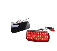 Car 2x Red Rear Bumper Reflector Light 6340E6 6340E7 For Peugeot 107 206 607 For Expert(2 X Smoke Lens)