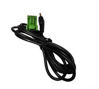 Car 3.5mm Male AUX-IN Socket Audio Interface Cable 12 Pin Radio Adapter Wire for Honda 2002-2006 Models, 1.5m Length Black ABS Connector for In-Car Stereo Music Playback