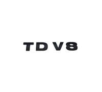 Car 3D ABS TDV8 Trunk Logo Badge Emblem Decals Sticker Compatible With Land Rover Range Rover Sport HSE Discovery Accessories(Matte Black)