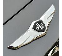 Car 3D Metal Sticker, Colourful Snake Body Decorative Logo Grille Logo Decal, Modification Accessories, for MG Zs Gs Hs Ezs MG5 Gt MG6 MG7,A