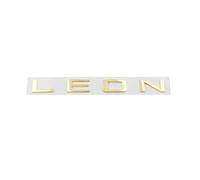 Car 3D Metal Trunk Words Letters Logo Decals Emblem Badge Sticker for Seat Leon MK1 MK2 MK3 MK4 MK5 MK6 FR Styling Accessories(A-Gold)