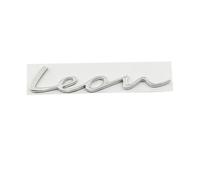 Car 3D Metal Trunk Words Letters Logo Decals Emblem Badge Sticker for Seat Leon MK1 MK2 MK3 MK4 MK5 MK6 FR Styling Accessories(B-Silver)