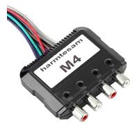 Car 4 Channel High to Low Levels Vehicle Sound Converter with Power Amplifier Control Wire Noise Reduction Technology Housing Sound Converter