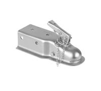 Car 5000 Lbs Straight Trailer Coupler 2-Inch Hitch Ball Coupling 3-Inch Channel RV Parts Camper Caravan Accessories