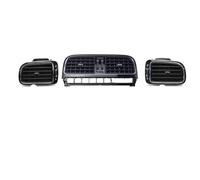 Car A/C Air Bright Black Central Dashboard Compatible For VW Polo 2011-201 6RD819728 6RD819703 6RD819704 A/C Air Outlet Chrome Vent(3 PCS)