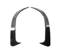 Car ABS Carbon Fiber Look Rear Bumper Spoiler Air Vent Cover Side Canard For Mercedes For Benz W117 CLA 200 250 45 AMG 2014-2018 HQGQCEZEK(Carbon grain)