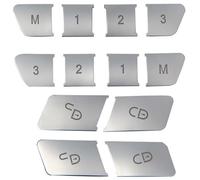 Car AC Button Stickers For Benz Classe E W212 2010 2011 2012 2013 2014 2015,Car Air Condition AC Control Radio Dash Panel Button Repair Auto Interior Accessories,B-Silver