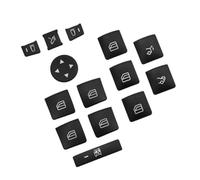 Car AC Button Stickers For Benz classe ML 2012 2013 2014,Car Air Condition AC Control Radio Dash Panel Button Repair Auto Interior Accessories,A-Black